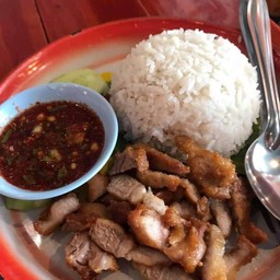ข้าวหน้าหมูทอด