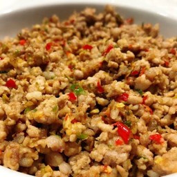 หมูสับคั่วพริกเกลือ