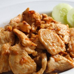 ไก่กระเทียม เป็นกับข้าว