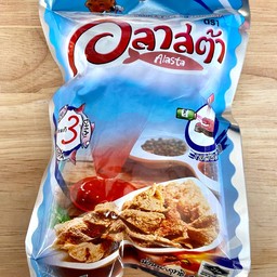 หนังปลาแซลมอนทอดกรอบ (รสต้นตำหรับ)