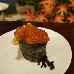 (114) ซูชิแมงกระพรุนพริก (คำละ)