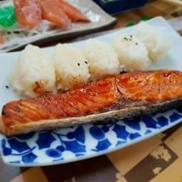 (607) ข้าวหน้าแซลมอนย่าง