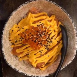 (616) ข้าวแซลมอนชีสดิป