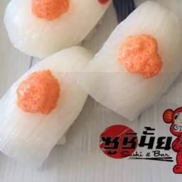 (110) ซูชิหมึกสไลด์ (คำละ)