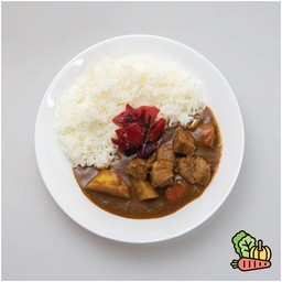 ข้าวแกงกะหรี่ญี่ปุ่น(มังสวิรัติ)