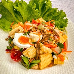 ตำข้าวโพดไข่เค็ม