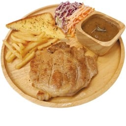 สเต็กมนุษย์ถ้ำ by.NO1 (Cave Boi Steak) สเต็ก&สปาเก็ตตี้&ข้าว -