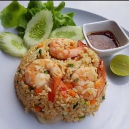 ข้าวผัดกุ้งสด