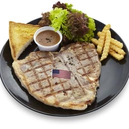 สเต็กเนื้อ ที-โบน US 300 g