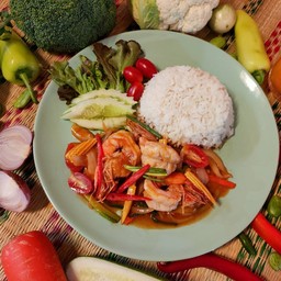 ข้าว - ผัดพริกไทยดำ