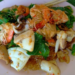 ผัดวุ้นเส้นขี้เมาทะเล