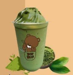 นมหมีปั่นโคตรมัทฉะ