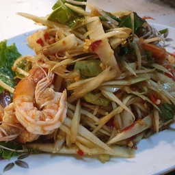 ตำปูปลาร้ากุ้งสด