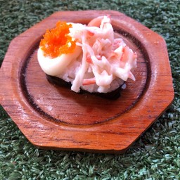 สลัดปูอัด+ไข่กุ้ง