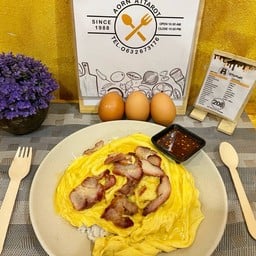 ข้าว ไข่ข้นหมูย่าง