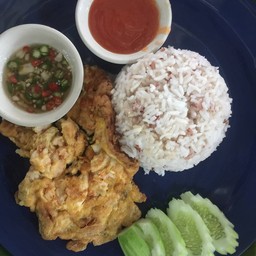 ข้าวไข่เจียวกุ้งสับ