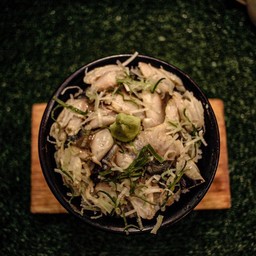 ข้าวหน้าปลาซาบะดอง