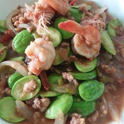 สะตอผัดกะปิกุ้งหมู