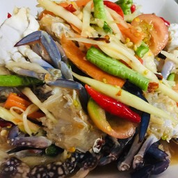 ยำมะม่วงกุ้งสด