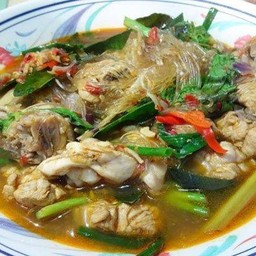 แกงไก่วุ่นเส้น