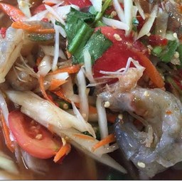 ส้มตำกุ้งสด(ปลาร้า