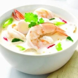 Coconut Milk Soup With Shrimp