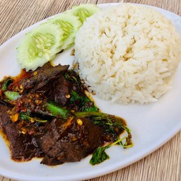 ข้าวกระเพราตับ