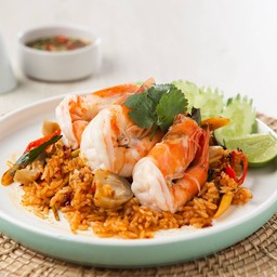 ข้าวผัดต้มยำกุ้ง