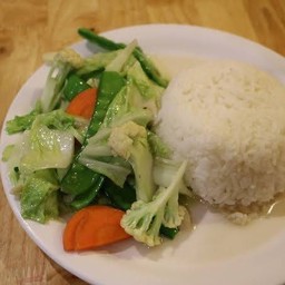 ข้าว+ผัดผักรวมมิตร