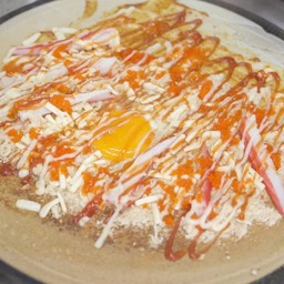 ไข่ ชีส ปูอัด ไส้กรอก