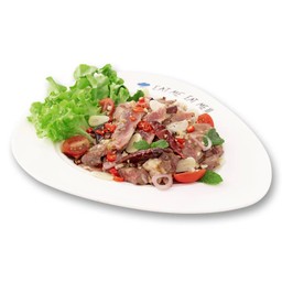 ยำเนื้อย่างเผ็ดพ่นไฟ
