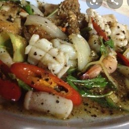 พริกไทดำทะเลราดข้าว