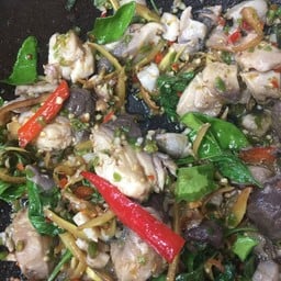 ผัดฉ่าเนื้อปลา