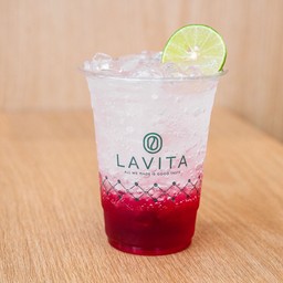 น้ำแดงโซดามะนาว เย็น