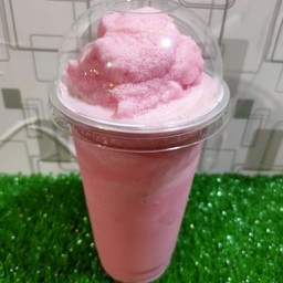 นมชมพูนมสดปั่น