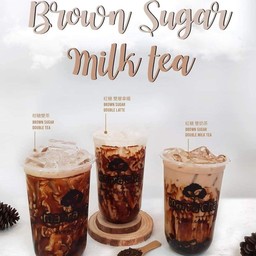 ชานมบราวซูก้า  3  แก้ว. (115 บาท)