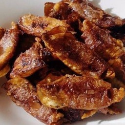 ปลาหมึกแห้งทอด