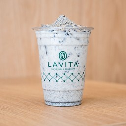 นมงาดำผสมธัญญาหาร เย็น