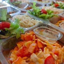 ข้าวกล้องมะเขือเทศผัดไข่