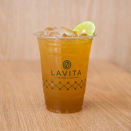 ชาเขียวผสมมะนาว เย็น