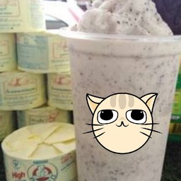 นมหมีปั่น-โอริโอ้ แก้ว 22 ออนซ์