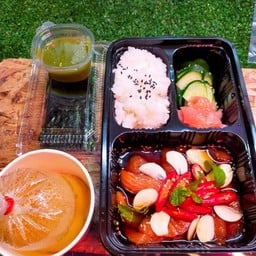 [อร่อยซ่ากับโค้ก] ไกโดะชุด แซลม่อนดองซีอิ้วญี่ปุ่น (เมนูขายดี) +  โค้ก ออริจินัล (กระป๋อง)