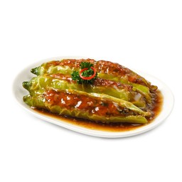 Green Chilies Stuffed with Marinated Minced Meat (3pcs)