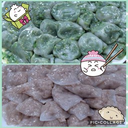 ไส้กุยช่ายผสมกับไส้เผือก