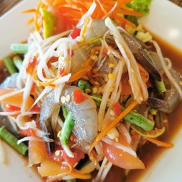 ตำกุ้งสด