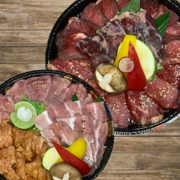 Origingl BBQ Set.(Tonguerow.Beefkarubi.Beeflion.BeefHarami.Porkvelly.Chickenneck)