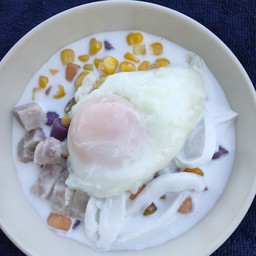 บัวลอยทรงเครื่อง + ไข่หวาน