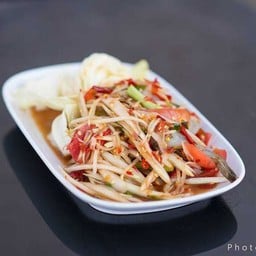 ตำลาวกุ้งสด