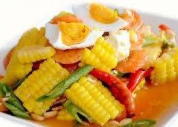 ส้มตำข้าวโพดไข่เค็ม