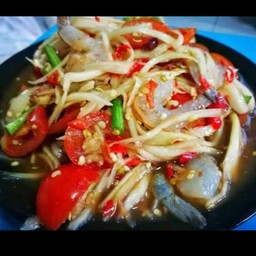 ตำปูปลาร้ากุ้งสด